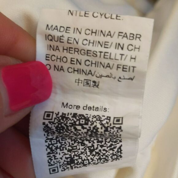 SHEIN EZwear ruched drawstring side tie camisole dress, ivory off white L - Picture 12 of 12